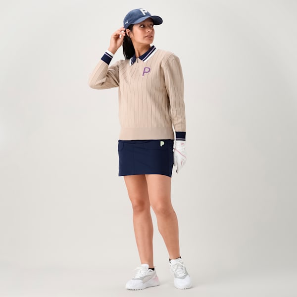 ウィメンズ ゴルフ Pロゴ コーデュロイ キャップ, Deep Navy, extralarge-JPN