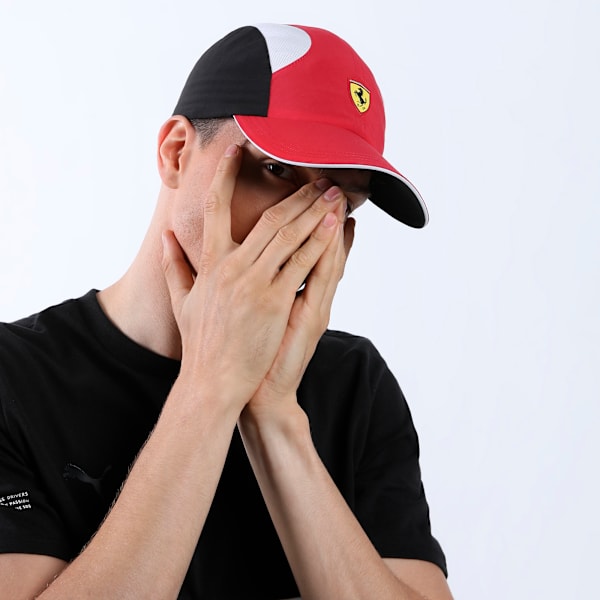 Ferrari Race RCT 4 Panel Motorsport Cap, Rosso Corsa-PUMA Black, extralarge-IND