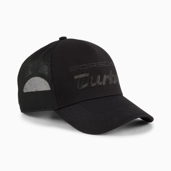 Porsche Legacy Trucker Cap, PUMA Black, extralarge