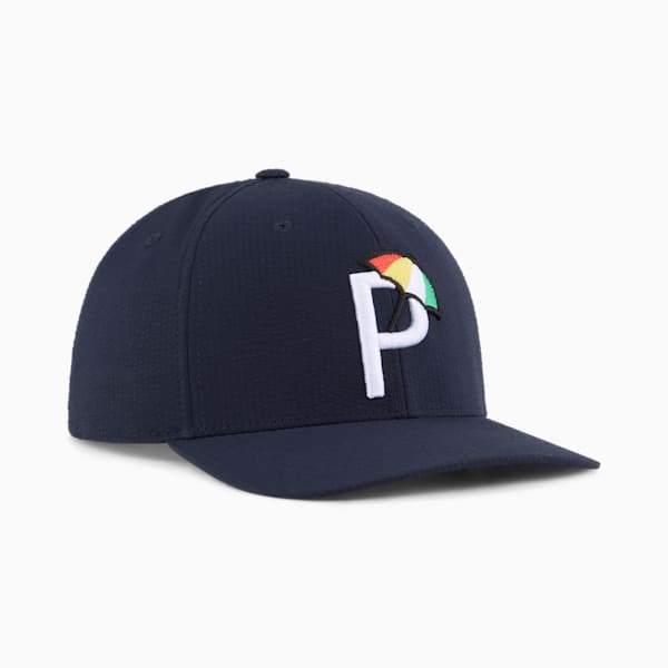 メンズ ゴルフ PUMA x ARNOLD PALMER シアサッカー 6 パネル キャップ, Deep Navy, extralarge-JPN