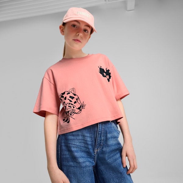 キッズ ESS NO.1 ロゴ BB キャップ, Pink Fruit, extralarge-JPN