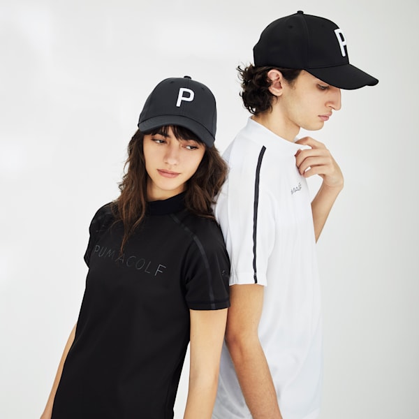 メンズ ゴルフ ヘリテージ P キャップ, PUMA Black-White Glow, extralarge-JPN