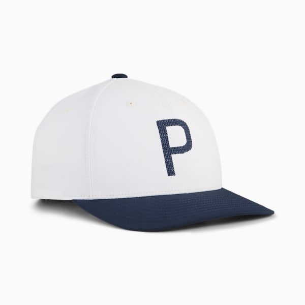 メンズ ゴルフ クラフテッド P キャップ, Warm White-Deep Navy, extralarge-JPN