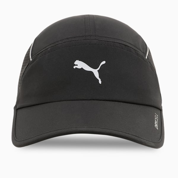 Runner Short Visor 5 Panel Running Cap, PUMA Black, extralarge-IND
