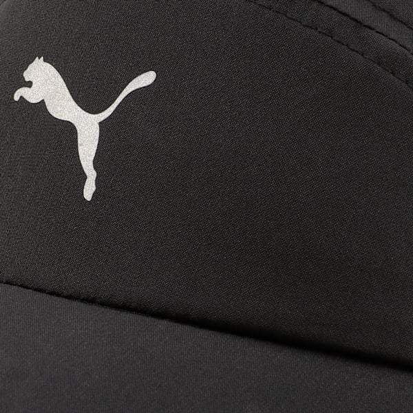 Runner Short Visor 5 Panel Running Cap, PUMA Black, extralarge-IND