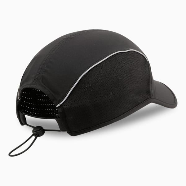 Runner Short Visor 5 Panel Running Cap, PUMA Black, extralarge-IND