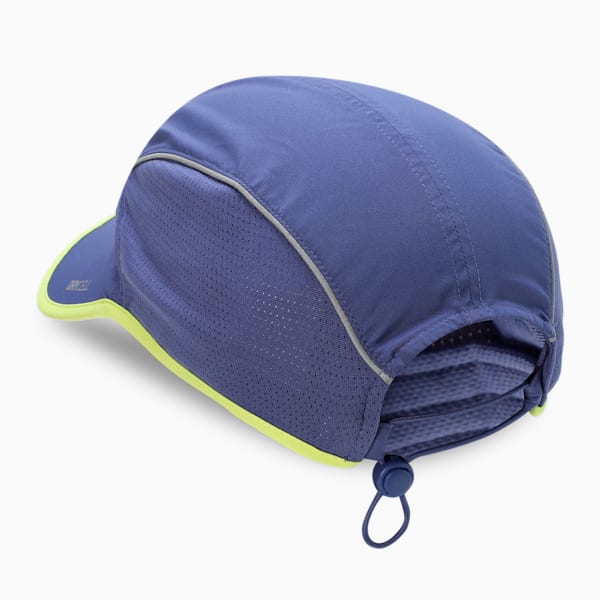 Runner Short Visor 5 Panel Running Cap, Blue Crystal, extralarge-IND