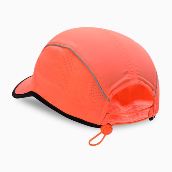 Runner Short Visor 5 Panel Running Cap, Glowing Red, extralarge-IND
