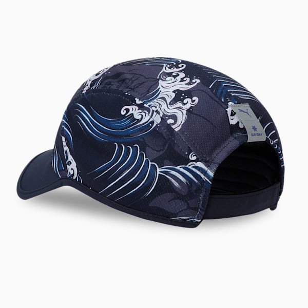 PUMA x SAYSKY 5 Panel Running Cap, New Navy-Feather Gray-AOP, extralarge-IND