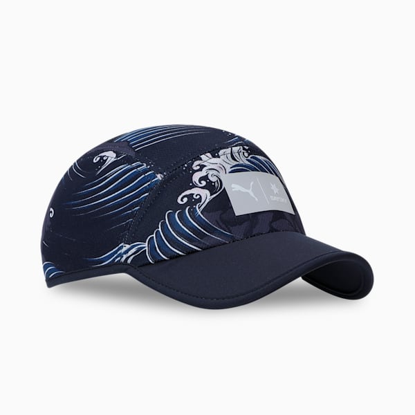 PUMA x SAYSKY 5 Panel Running Cap, New Navy-Feather Gray-AOP, extralarge-IND