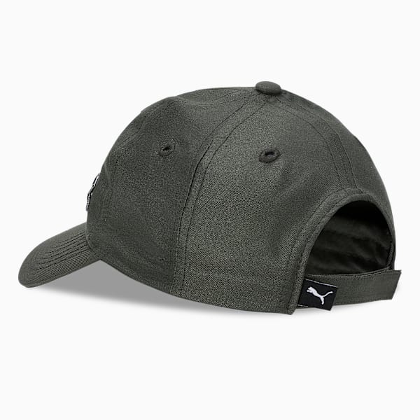 6 Panel Baseball Cap with Metal PUMA Logo, Dark Olive, extralarge-IND