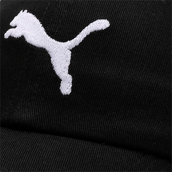 Unisex Logo Baseball Cap, PUMA Black-PUMA White, extralarge-IND
