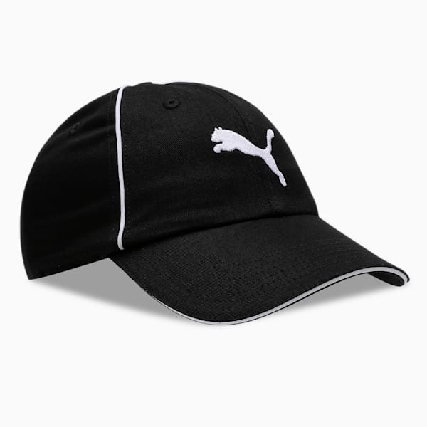 Unisex Logo Baseball Cap, PUMA Black-PUMA White, extralarge-IND