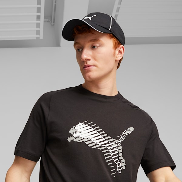 Unisex Logo Baseball Cap, PUMA Black-PUMA White, extralarge-IND