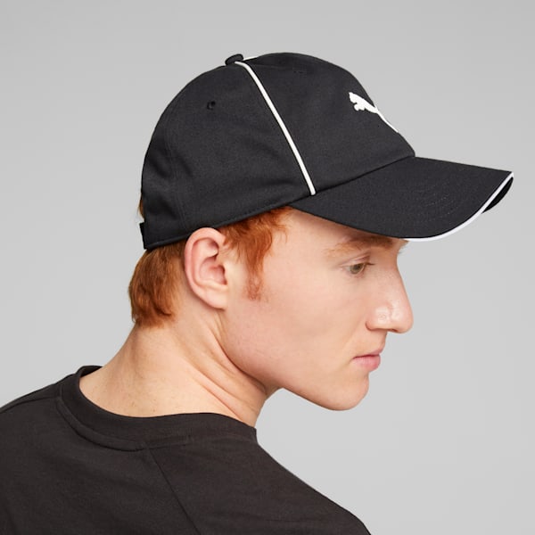 Unisex Logo Baseball Cap, PUMA Black-PUMA White, extralarge-IND