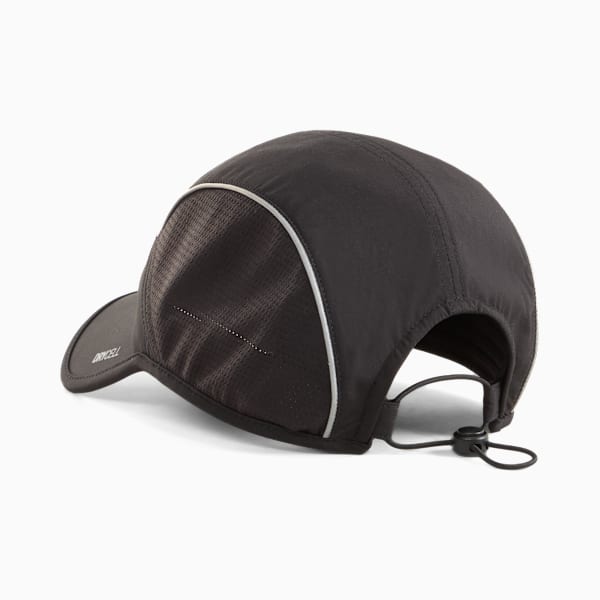 PUMA x HYROX 5-Panel Short Visor Cap, Puma Black, extralarge