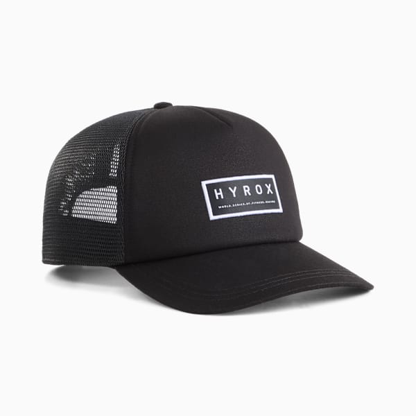 PUMA x HYROX Trucker Cap, PUMA Black, extralarge