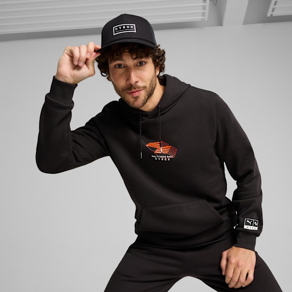 PUMA x HYROX Trucker Cap, PUMA Black, extralarge
