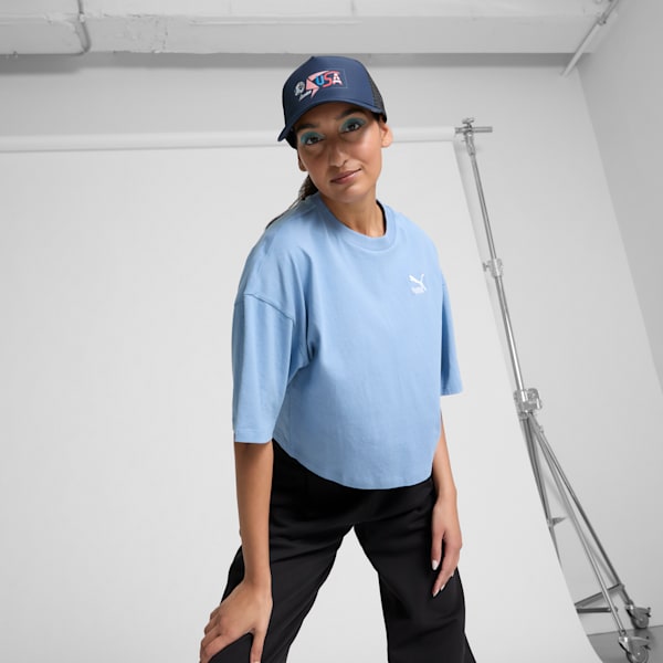 PUMA CONMEBOL Copa América 2024 Fan Trucker Cap, Club Navy-USA, extralarge