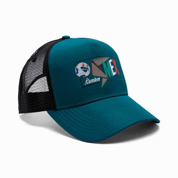 PUMA CONMEBOL Copa América 2024 Fan Trucker Cap, Varsity Green-MEX, extralarge