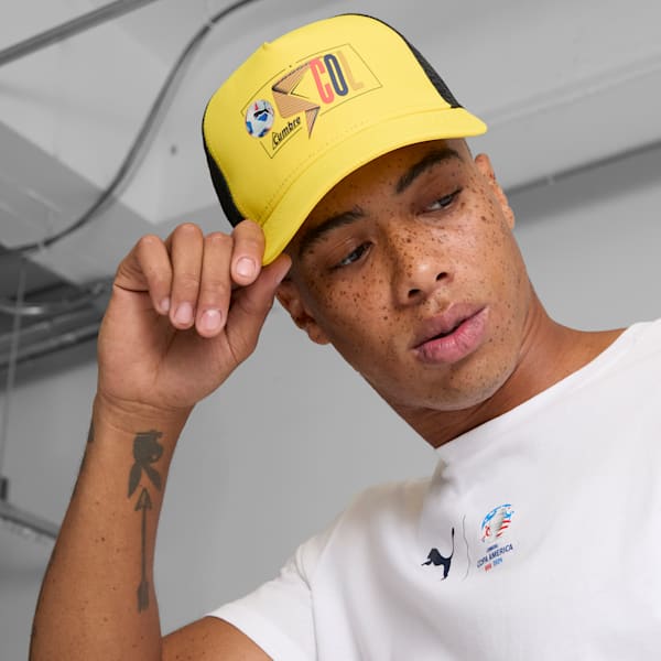 Gorro trailero PUMA CONMEBOL Copa América 2024 Fan, Pelé Yellow-COL, extralarge