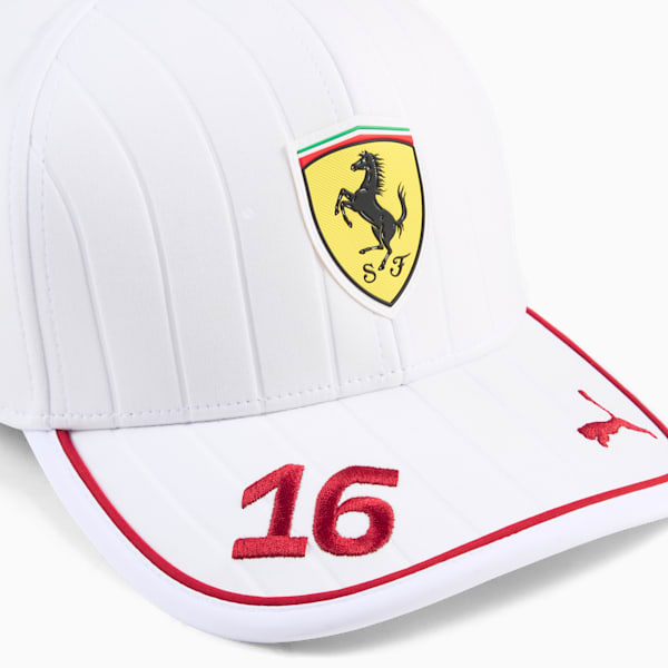 Scuderia Ferrari Leclerc Baseball Cap, PUMA White, extralarge