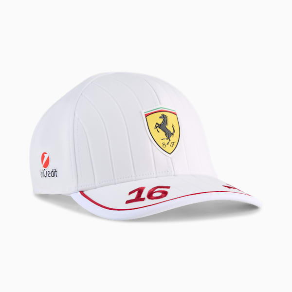 Scuderia Ferrari Leclerc Baseball Cap, PUMA White, extralarge