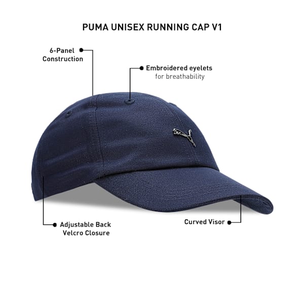 Running Cap, PUMA Black, extralarge-IND