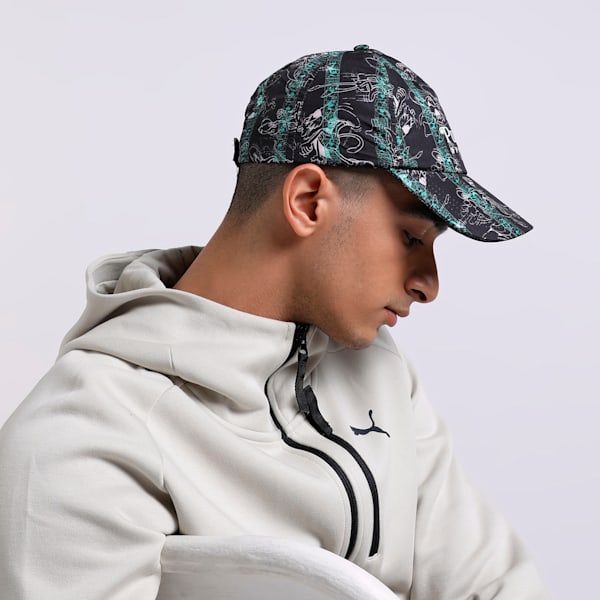 SUPER Printed Cap, PUMA Black, extralarge-IND