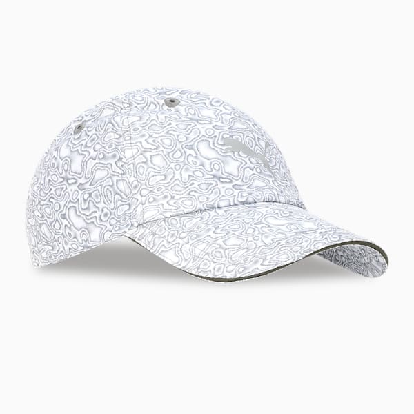 PUMA Nod Printed Unisex Running Cap, PUMA White-AOP, extralarge-IND
