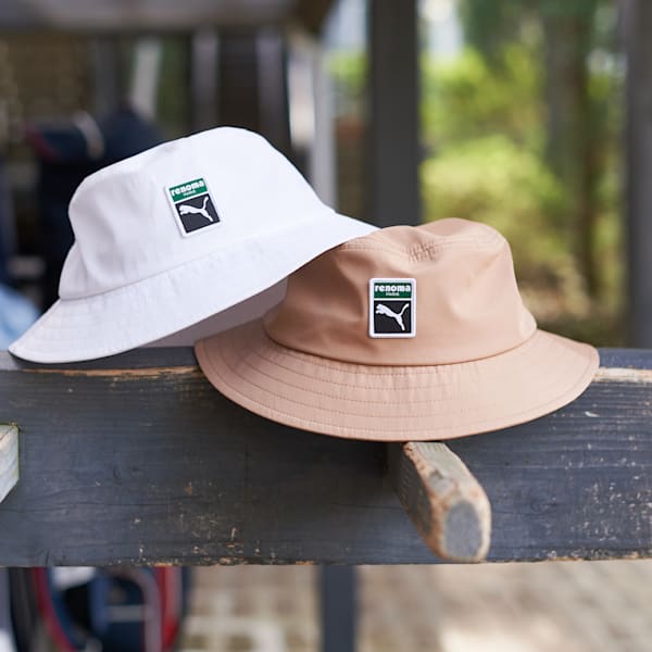 メンズ ゴルフ PUMA x renoma golf アイコンネーム バケットハット, Alabaster, extralarge-JPN