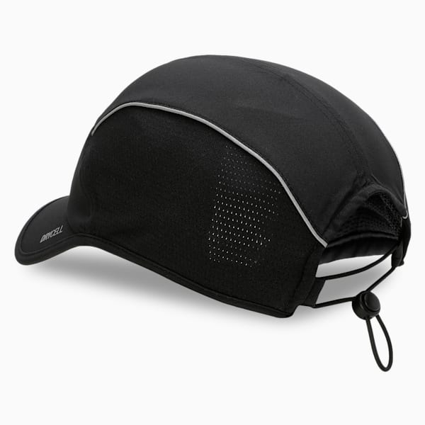 PUMA x HYROX Short Visor 5-Panel Training Cap, PUMA Black, extralarge-IND