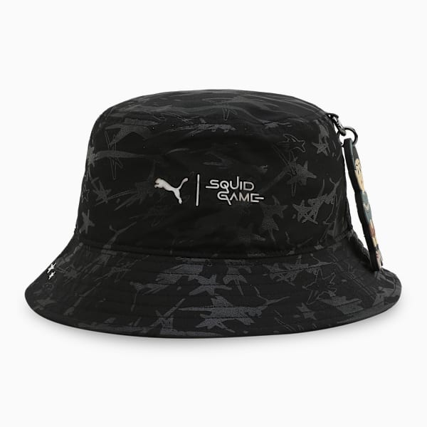 PUMA x SQUID GAME Glow-in-the-Dark Bucket Hat, PUMA Black, extralarge-IND