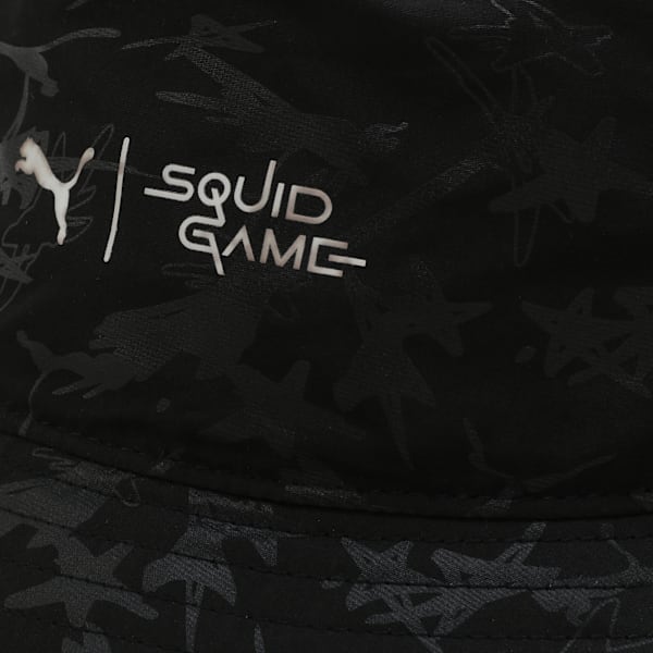 PUMA x SQUID GAME Glow-in-the-Dark Bucket Hat, PUMA Black, extralarge-IND