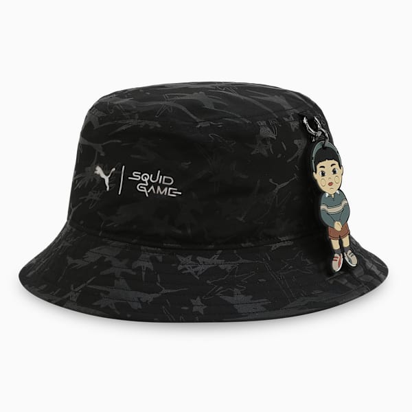 PUMA x SQUID GAME Glow-in-the-Dark Bucket Hat, PUMA Black, extralarge-IND