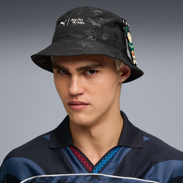 PUMA x SQUID GAME Glow-in-the-Dark Bucket Hat, PUMA Black, extralarge-IND