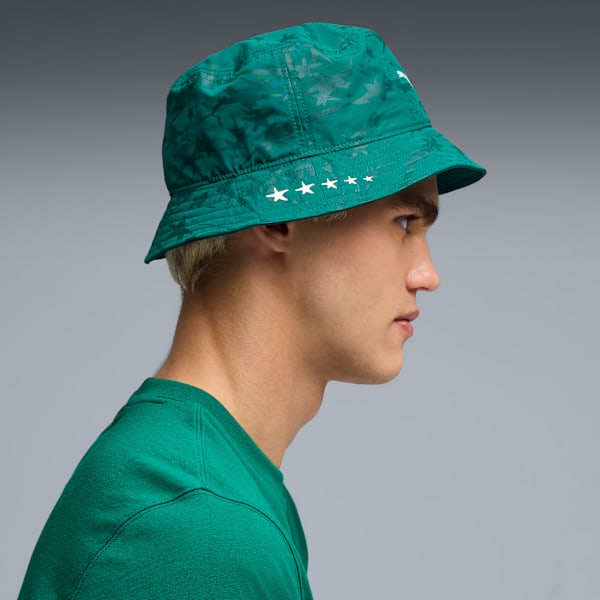 PUMA x SQUID GAME Glow-in-the-Dark Bucket Hat, Wild Green, extralarge-IND