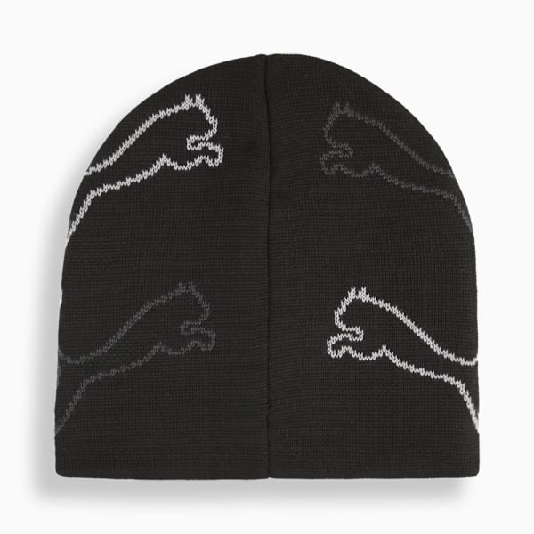 PUMA Cat Graphic Beanie Unisex, PUMA Black, extralarge