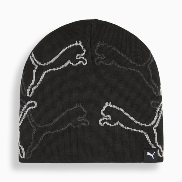 PUMA Cat Graphic Beanie Unisex, PUMA Black, extralarge