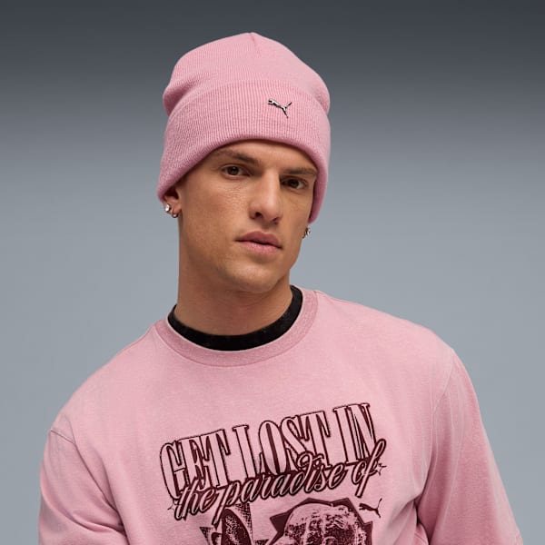 Metal PUMA CAT High Crown Beanie, Poised Pink, extralarge-IND