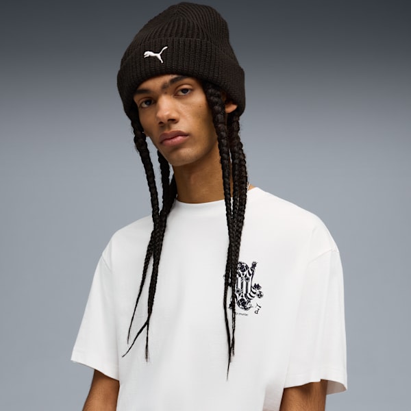 Premium Essentials High Crown Beanie, PUMA Black, extralarge-GBR