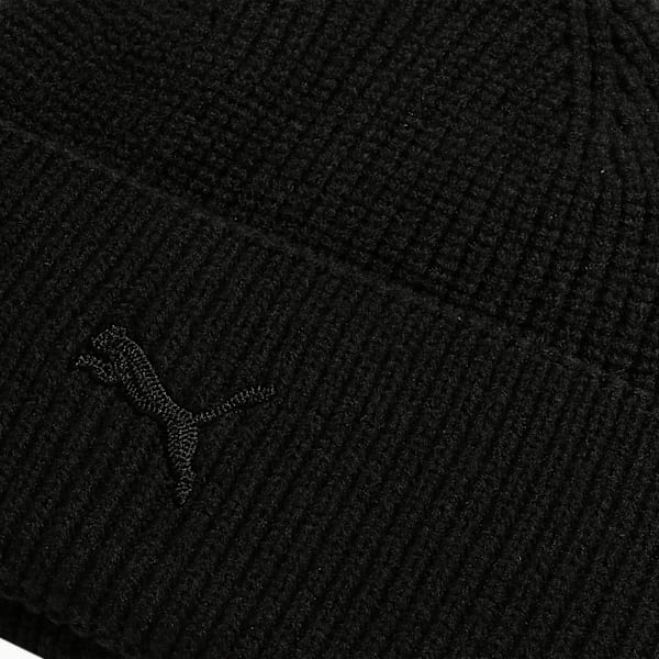 WARDROBE ESSENTIALS MidCrown Knit Beanie, PUMA Black, extralarge-IND