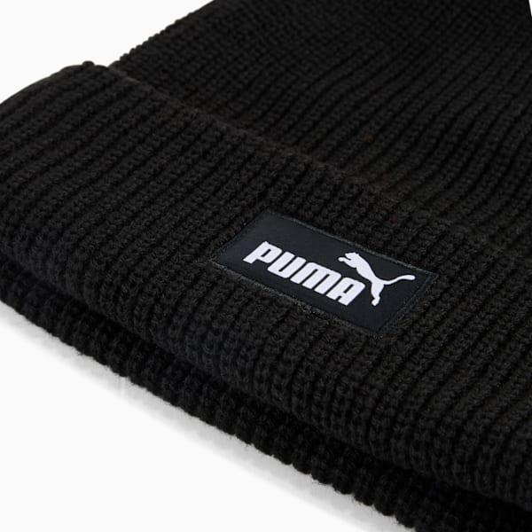 Essentials High Crown Beanie Unisex, PUMA Black, extralarge