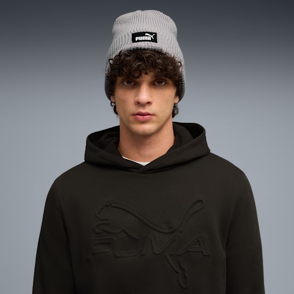 Essentials High Crown Beanie Unisex, Gray Echo, extralarge