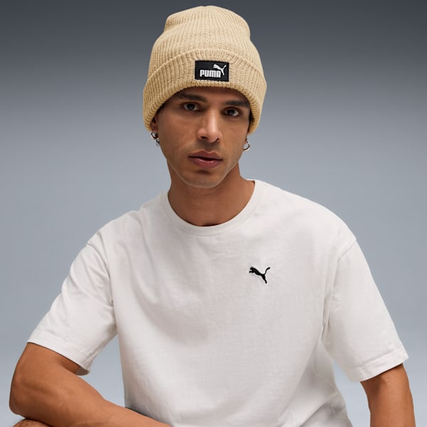 Essentials High Crown Beanie Unisex, Toasted Almond, extralarge