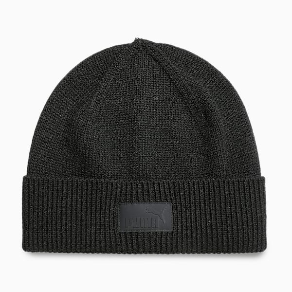 ESSENTIALS ELEVATED Low Crown Beanie, PUMA Black, extralarge-IND