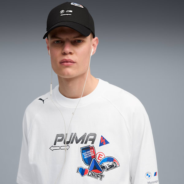 BMW M Motorsport Sticker Baseball Cap, PUMA Black, extralarge