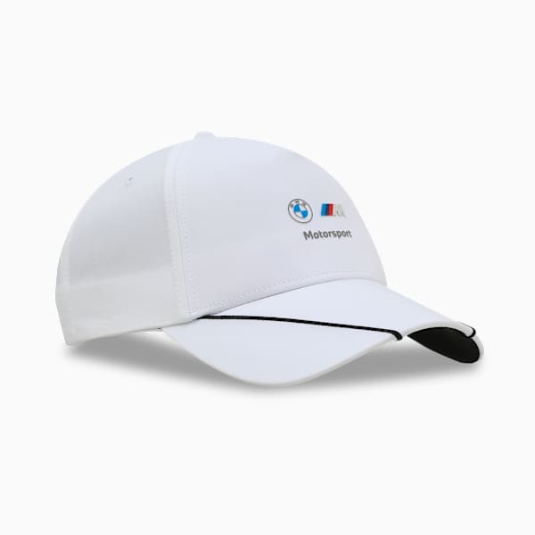 BMW M Motorsport Embroidered Logo Baseball Cap, PUMA White, extralarge-IND