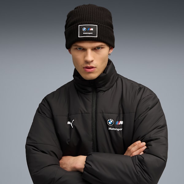 BMW M Motorsport Mid Crown Beanie, PUMA Black, extralarge-GBR