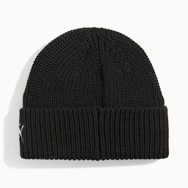 Borussia Dortmund Essentials Beanie Unisex, PUMA Black-Flat Medium Gray, extralarge